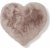 LUN hjerteformet pyntepute Rosa - 45 x 45 cm