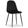 Smokey spisegruppe, spisebord med 4 Carisma flyelsstoler - Sort