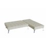 Sovesofa med divan i beige flyel