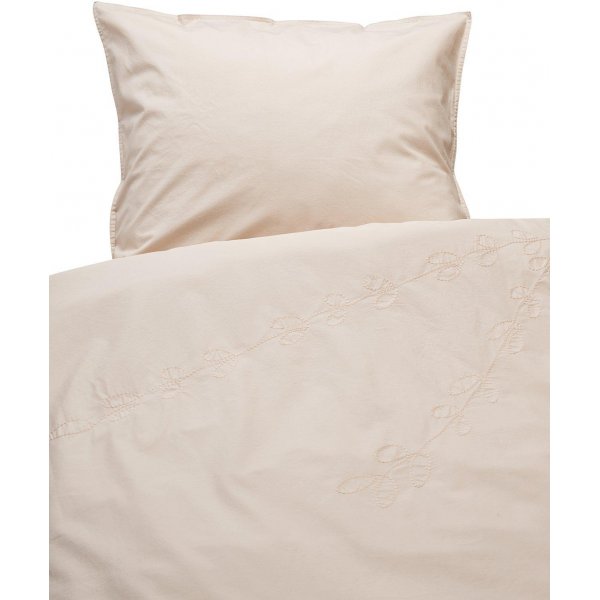 Amie broderi sengesett 150 x 210 cm - Lys rosa