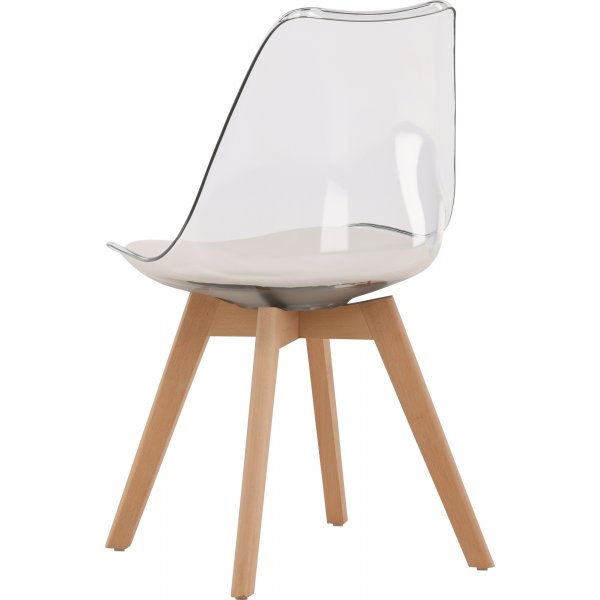 Edvin spisestol - Hvit/bjørk Edvin spisestol - Hvit/bjørk