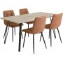 Smokey spisebord, 160 cm - Gr + Flekkfjerner for mbler