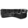 Mozart hjrnesofa (recliner) - Svart PU