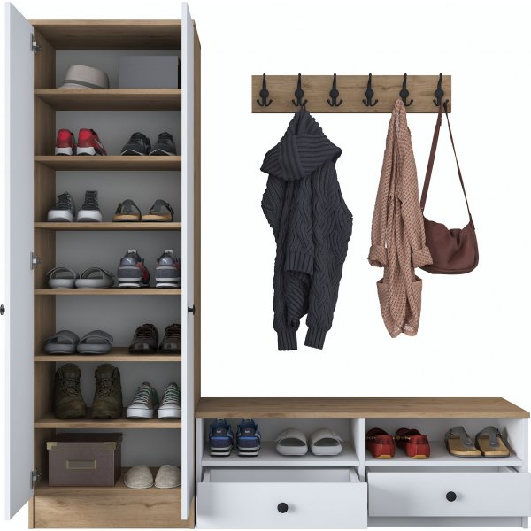 Mendy hallmbler - Hvit/valntt