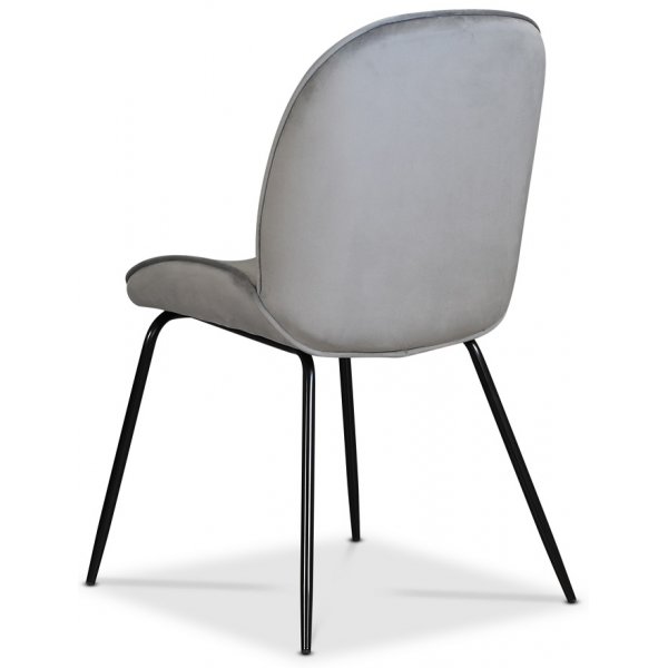 Leo stol - Gr (Flyel)/svart