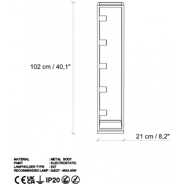 Kafégulvlampe - Gull Kafégulvlampe - Gull
