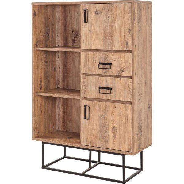 Quantum Taxon bokhylle - Furu/svart