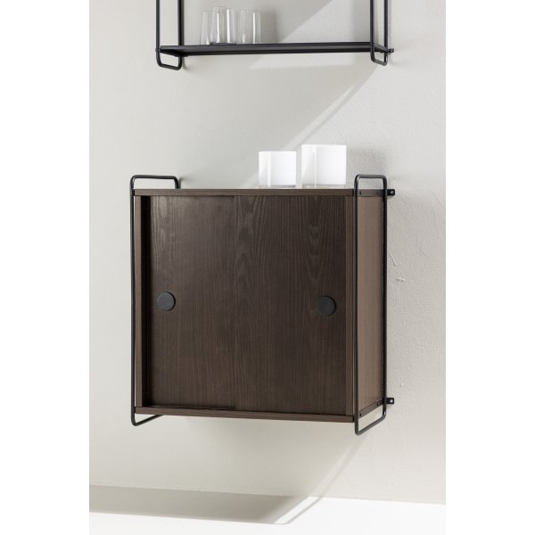 Paris veggskap 68 x 60 cm - Sort/Mocca Paris veggskap 68 x 60 cm - Sort/Mocca