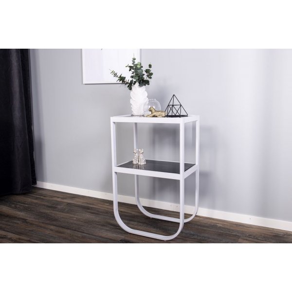 Korsbacken nattbord - Hvit/grå Korsbacken nattbord - Hvit/grå