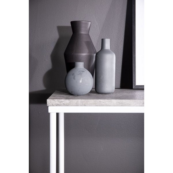 Avlastningsbord Addison - Hvit / Betongimitasjon