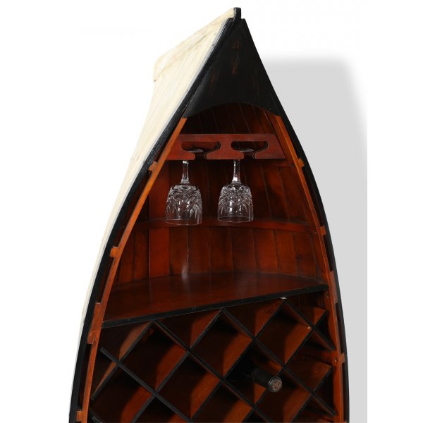 Marint vinstativ av en b�t - Hvit