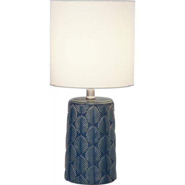 Bodil bordlampe - Bl/naturhvit