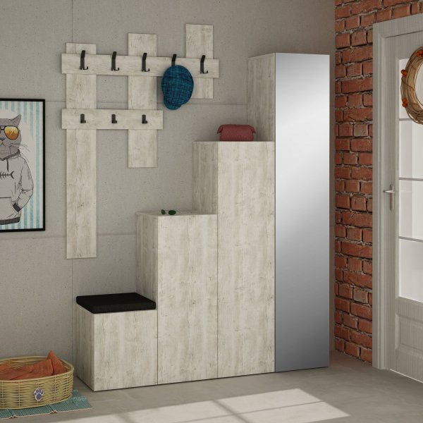 Up gangmøbel - Antikkhvit Up gangmøbel - Antikkhvit