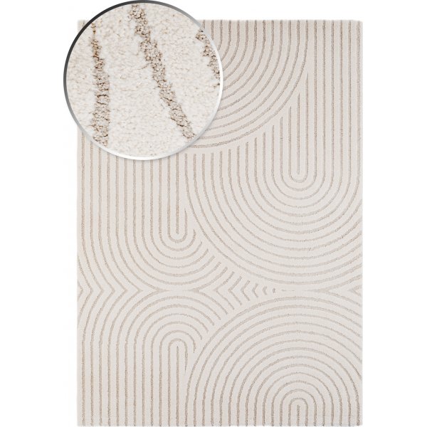 Genova Zen maskinvevde teppe Hvit Genova Zen maskinvevde teppe Hvit