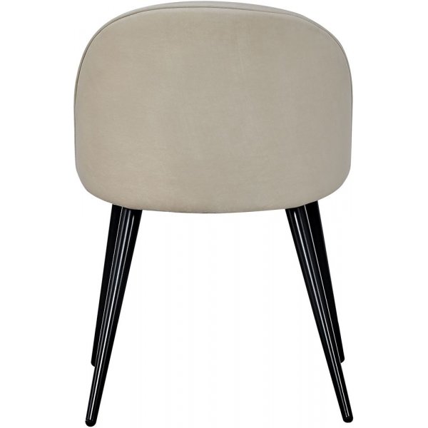 Spisestol Zeus - Svart / Beige Fløyel + Flekkfjerner for møbler Spisestol Zeus - Svart / Beige Fløyel + Flekkfjerner for møbler