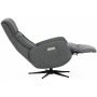 Marbck lyx recliner- lenestol (2 el-motorer) innebygget fotskammel - Lysegrtt tystoff