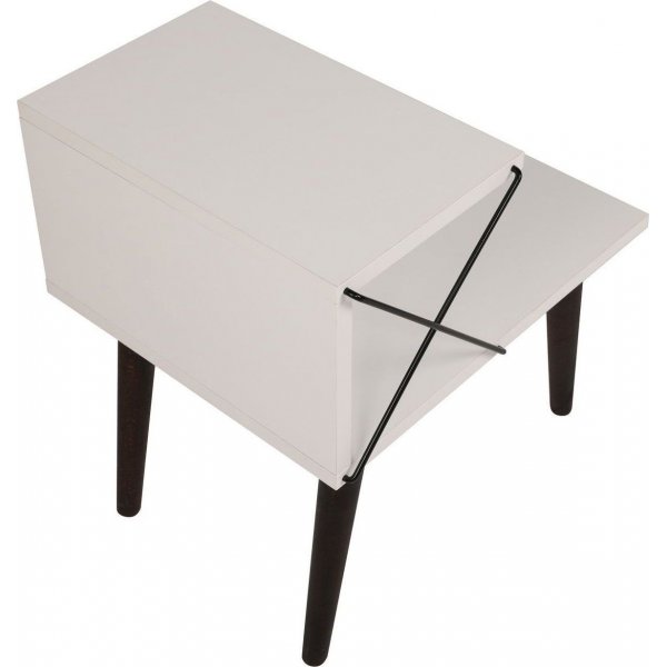 Cross nattbord - Hvit