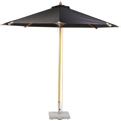 Naxos parasoll 300 cm - Sort