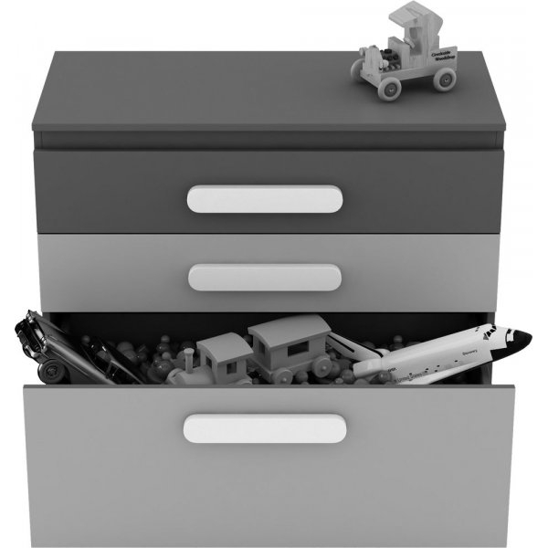 Pauline byrå - Grafitt/grå Pauline byrå - Grafitt/grå