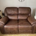 Kundebilde Riverdale recliner-sofa 2-seter - mocca (micorfiber)