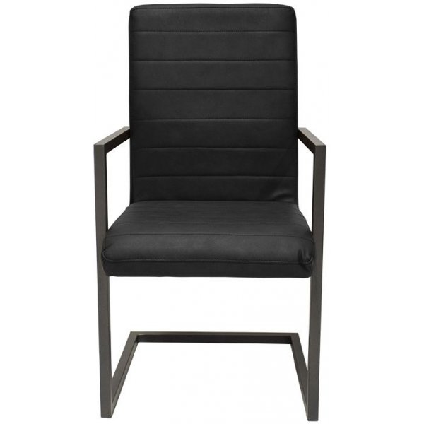 Toscana Veggmontert med Karm - Svart läder look Toscana Veggmontert med Karm - Svart läder look