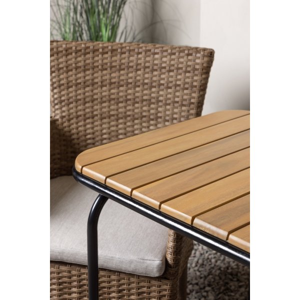 Holmbeck uteservering med 2 Malina stoler - Natur Holmbeck uteservering med 2 Malina stoler - Natur