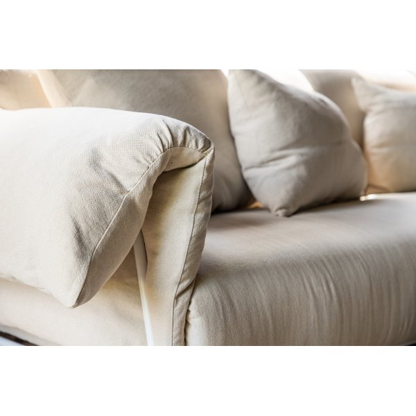 cker 3-seters sofa - Beige/hvit