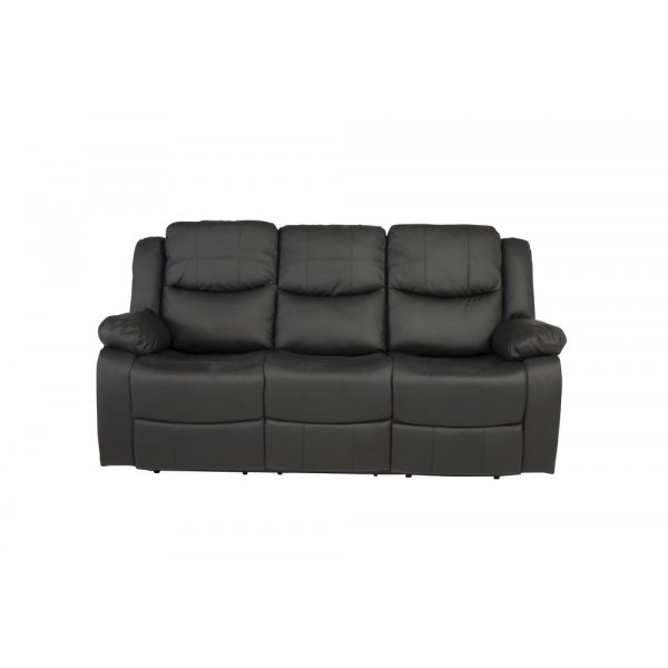 reclinersofa Rochelle - Svart PU