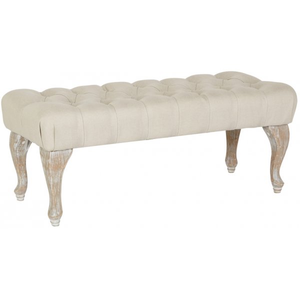 Birmingham sittebenk - Beige lin