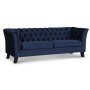 Chesterfield Liverpool 3-seter sofa - Bl flyel
