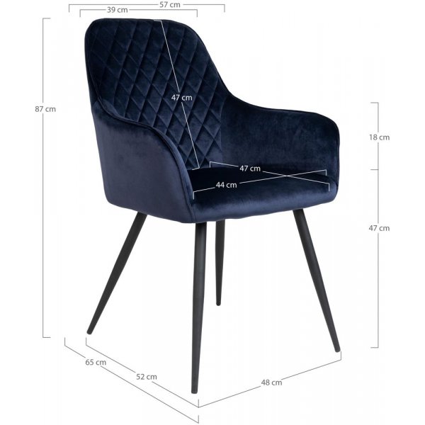 Harbo spisestol - Blå Harbo spisestol - Blå