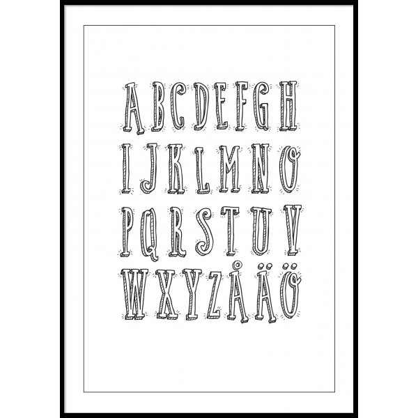 ALPHABET - Plakat 50x70 cm