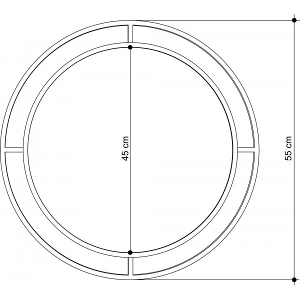 Bubble speil - Svart Bubble speil - Svart