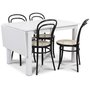 Sander spisegruppe, Bord med klaff og 4 st Thonet No14 stoler
