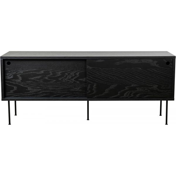 Volume mediebenk 132 cm - Svart