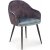 Cadeira lenestol 440 - Mørk grå/blå