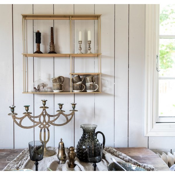 Vegghylle Elliot 60 - Messing