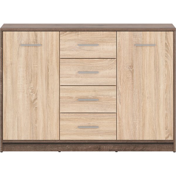 Nepo Plus oppbevaringsmøbel - Mørk eik/sonoma eik Nepo Plus oppbevaringsmøbel - Mørk eik/sonoma eik