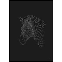 DIGITAL ZEBRA - Plakat 50x70 cm DIGITAL ZEBRA - Plakat 50x70 cm
