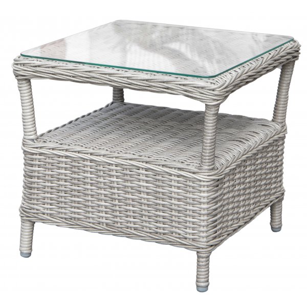 Santiago utemøbelsett (2 sammenleggbare lenestoler, 1 bord) - Grå kunstrotting Santiago utemøbelsett (2 sammenleggbare lenestoler, 1 bord) - Grå kunstrotting