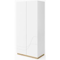 Dayna garderobe - Hvit/riviera eik Dayna garderobe - Hvit/riviera eik