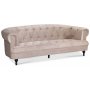 Chesterfield Winston 3-seters sofa - Beige flyel