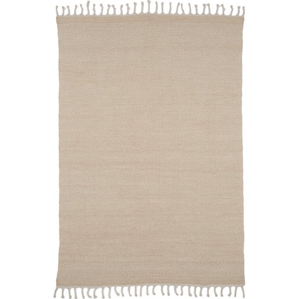 Loke teppe - hvit/beige Loke teppe - hvit/beige