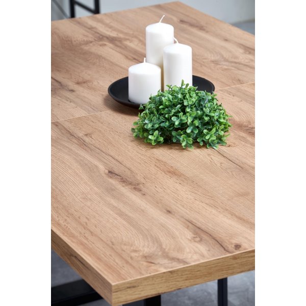 Kasady spisebord 135-185 cm - Wotan eik/sort