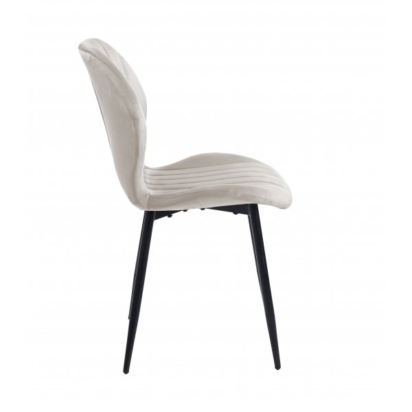 Santos spisestuestol - Beige flyel