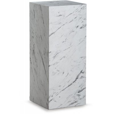 Stein pidestall 60 cm - Hvit marmor (Laminat)