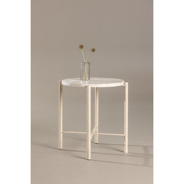 Sandhamn salongbord Ø40 cm - Beige Sandhamn salongbord Ø40 cm - Beige