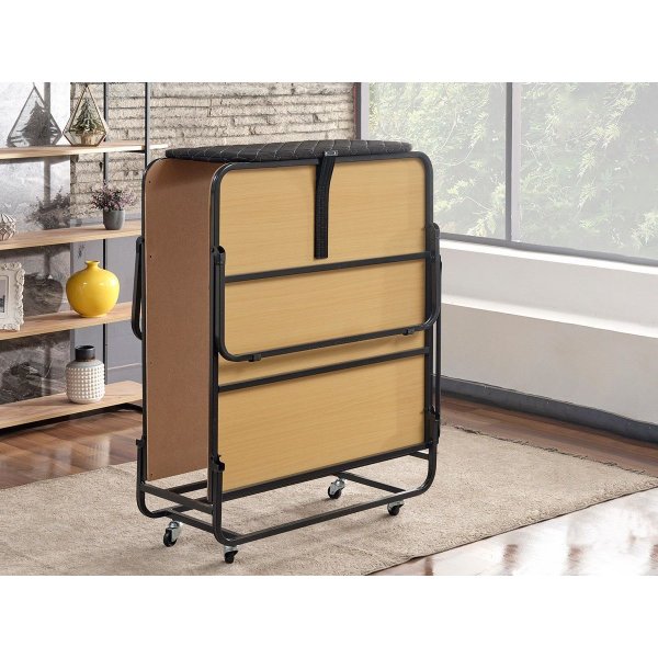 Katalan sammenleggbar seng - Hvit/svart Katalan sammenleggbar seng - Hvit/svart