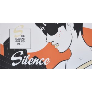 Comic 1 Tavla 120x60 cm - (Silence) Comic 1 Tavla 120x60 cm - (Silence)