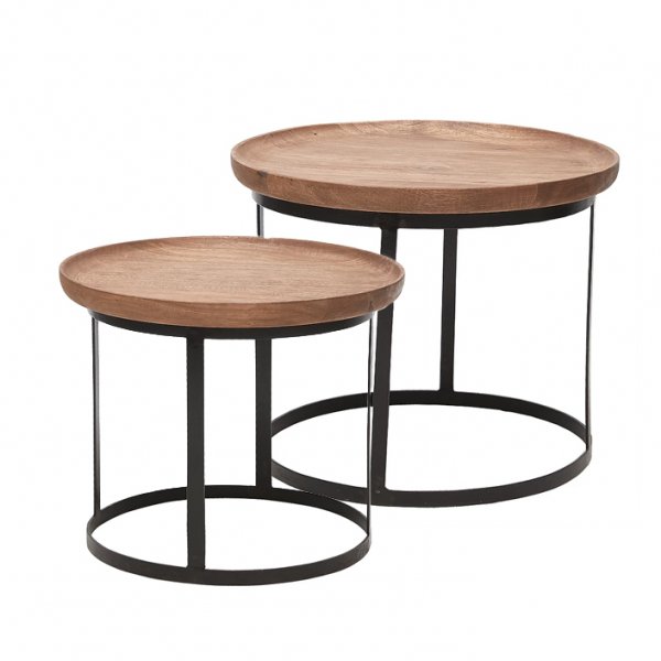 Melissa sofabord set med 2 stk. - Tre/metall